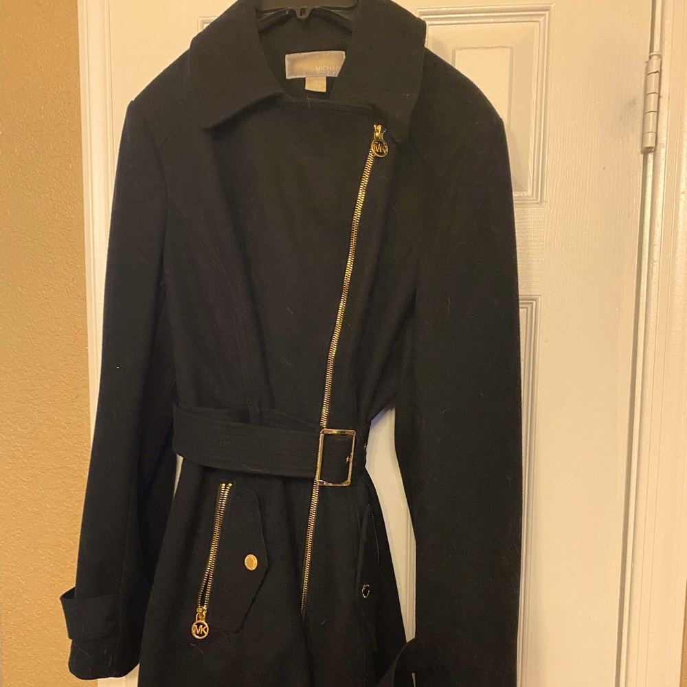 MICHAEL Kors black Wool coat